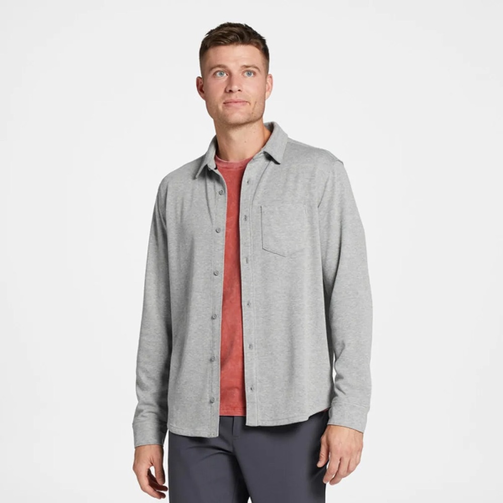 NWT sz S VRST Men’s Long Sleeve Button down winter shirt grey
